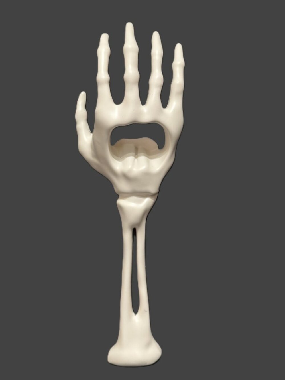 Threshold™ Skeleton Hand Metal Hand Bottle Opener, White
